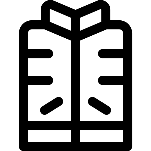 kamizelka Basic Rounded Lineal ikona