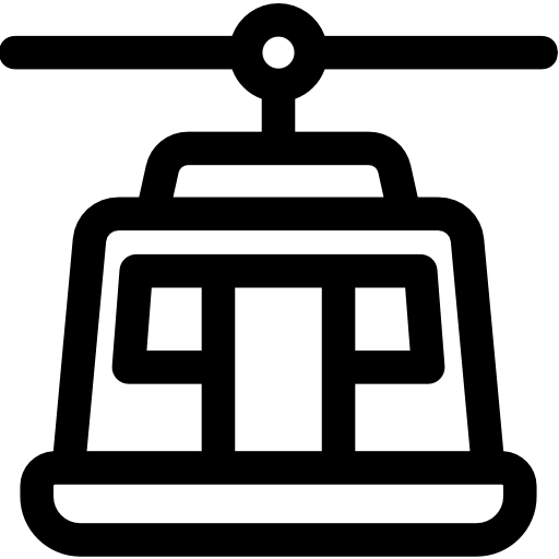 seilbahnkabine Basic Rounded Lineal icon
