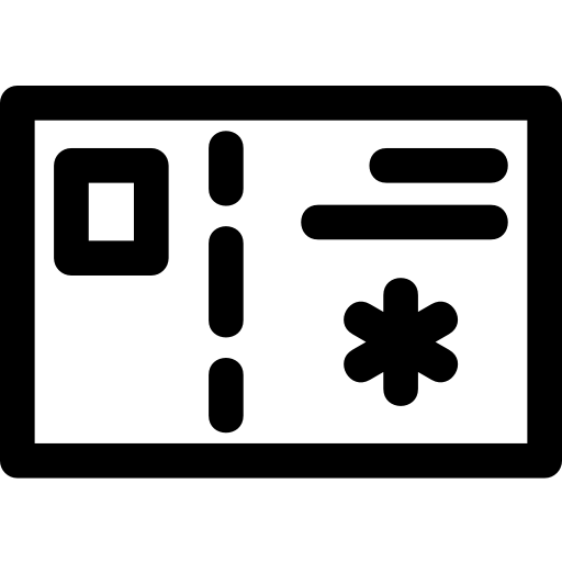cartolina Basic Rounded Lineal icona