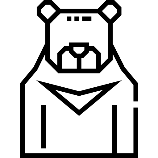 クマ Detailed Straight Lineal icon