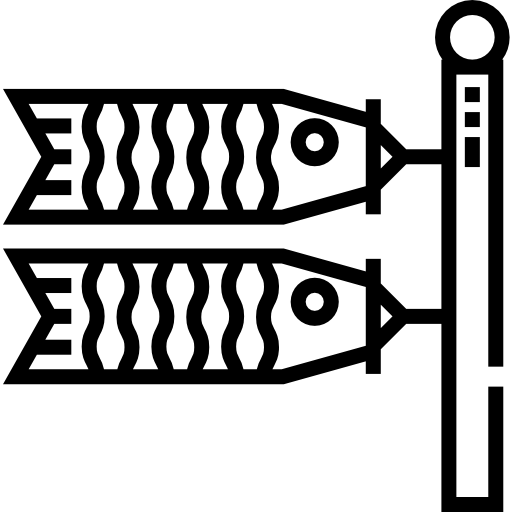 koinobori Detailed Straight Lineal icono