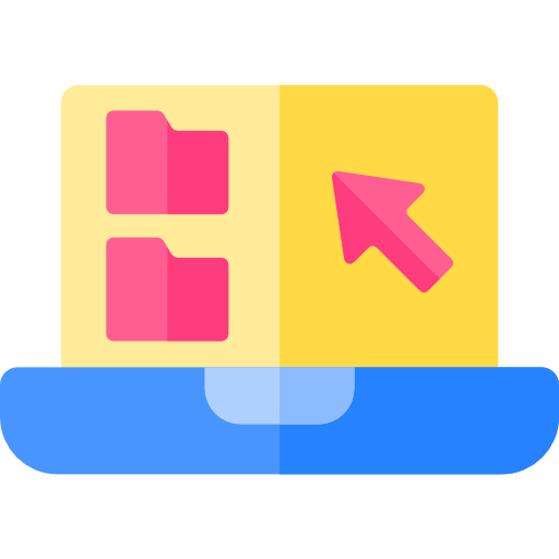 노트북 Basic Rounded Flat icon