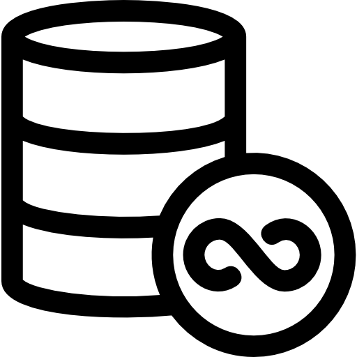ilimitado Basic Rounded Lineal icono