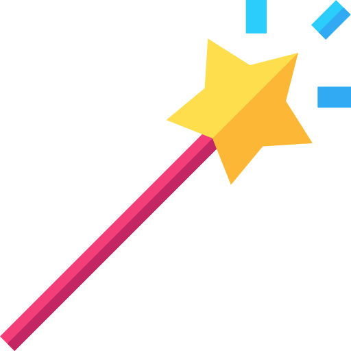Magic wand Basic Straight Flat icon