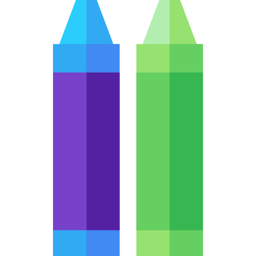 Crayons Basic Straight Flat icon