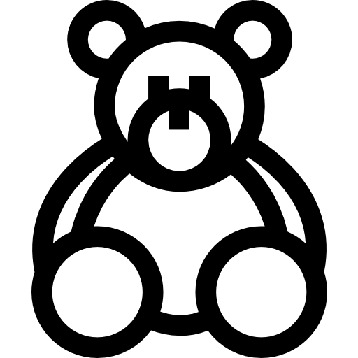 テディベア Basic Straight Lineal icon