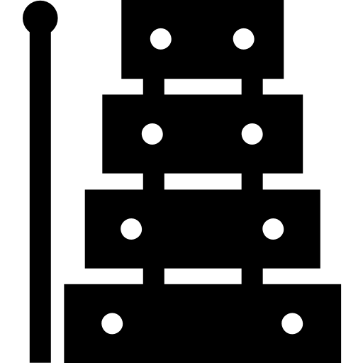 xilofono Basic Straight Filled icona