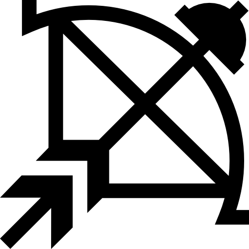 양궁 Basic Straight Filled icon