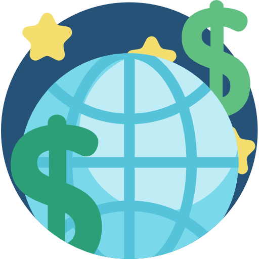 inkomsten Detailed Flat Circular Flat icoon