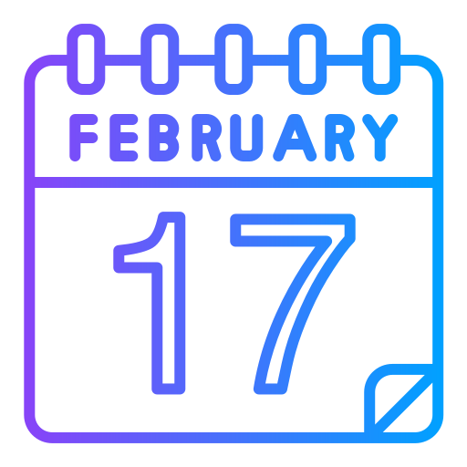 februar Generic gradient outline icon