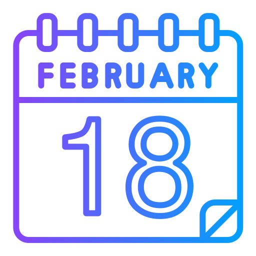 februar Generic gradient outline icon