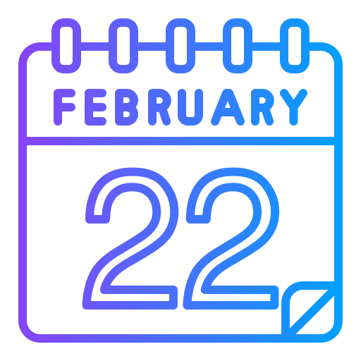 februar Generic gradient outline icon