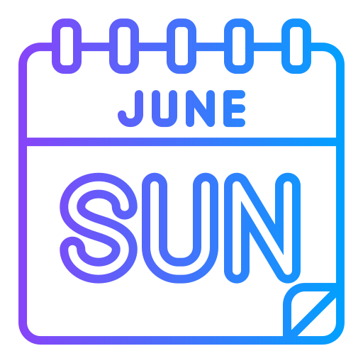 June Generic gradient outline icon