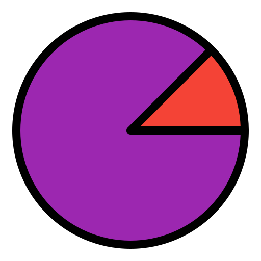 grafico a torta Generic color lineal-color icona