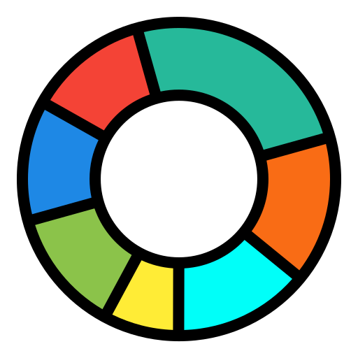 diagramme circulaire Generic color lineal-color Icône