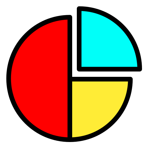 grafico a torta Generic color lineal-color icona