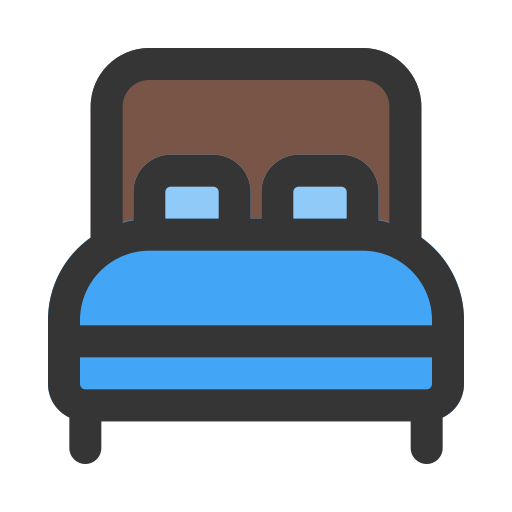 Łóżko Generic color lineal-color ikona