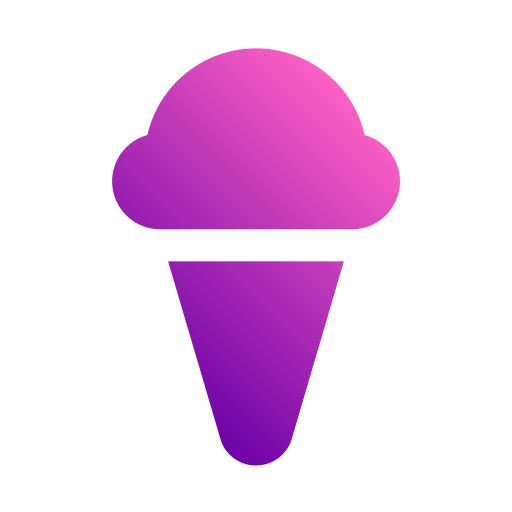 Ice cream Generic gradient fill icon