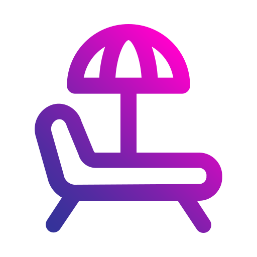 해변 의자 Generic gradient outline icon