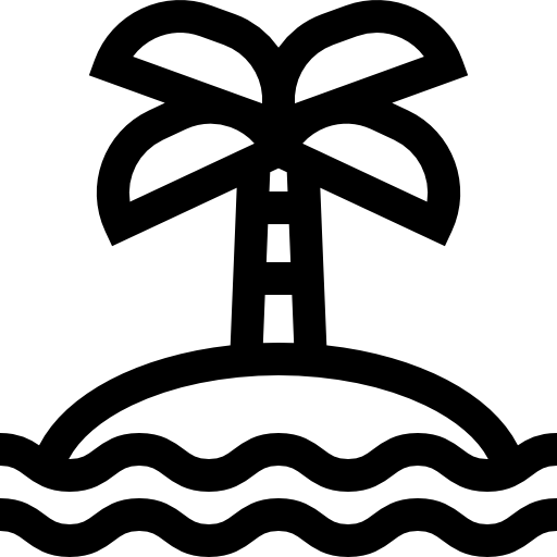 isola Basic Straight Lineal icona