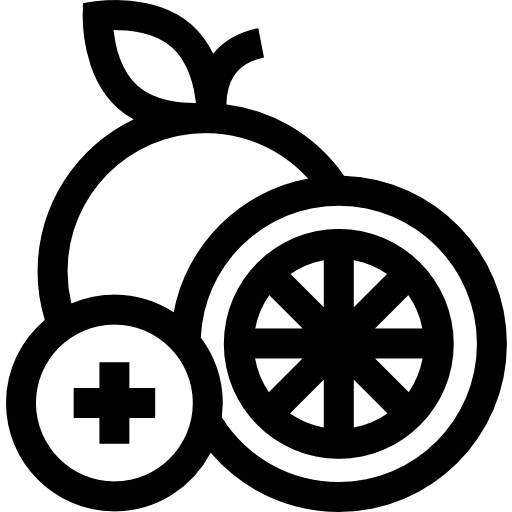 naranja Basic Straight Lineal icono