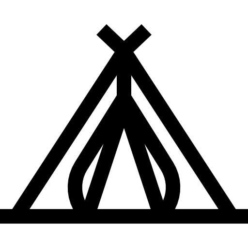 텐트 Basic Straight Lineal icon