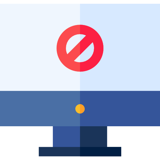 Monitor Basic Straight Flat icon