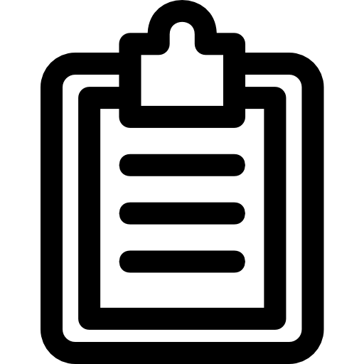 クリップボード Basic Rounded Lineal icon