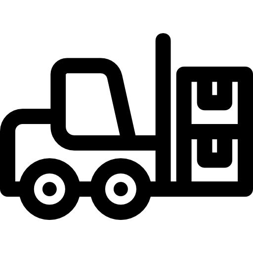 Вилочный погрузчик Basic Rounded Lineal иконка