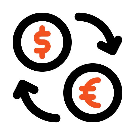 Money exchange Generic color outline icon
