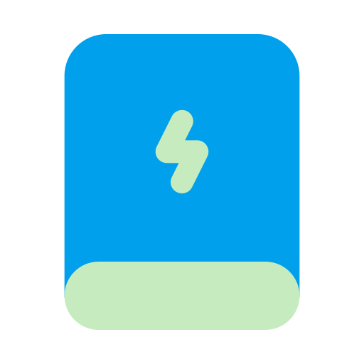 powerbank Generic color fill ikona