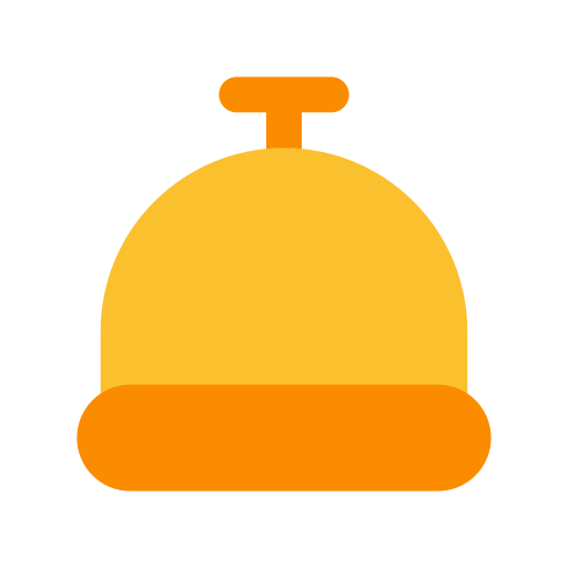 campana de recepción Generic color fill icono