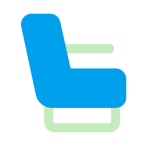Seat Generic color fill icon