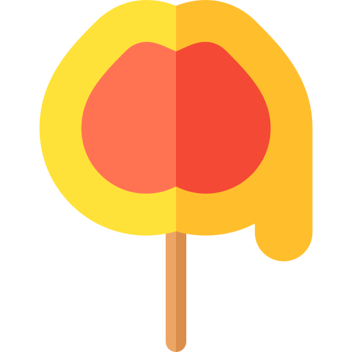 kandyzowane owoce Basic Rounded Flat ikona