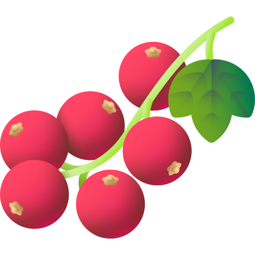 Red currant 3D Color icon
