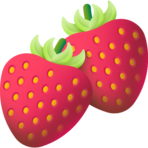 딸기 3D Color icon