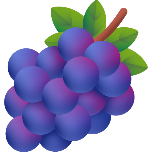 winogrona 3D Color ikona