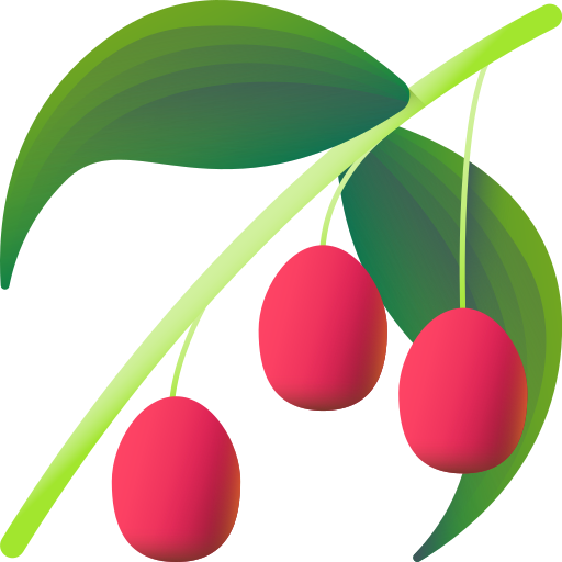 Watermelon berry 3D Color icon