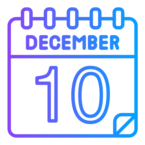 December Generic gradient outline icon