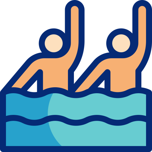 Synchronized swimming Basic Accent Lineal Color icon