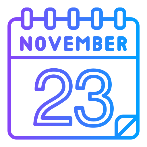 November Generic gradient outline icon