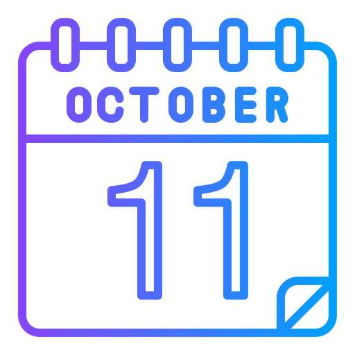 octubre Generic gradient outline icono