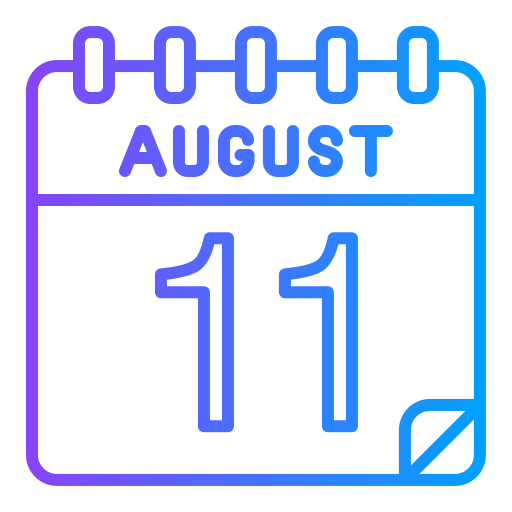 August Generic gradient outline icon