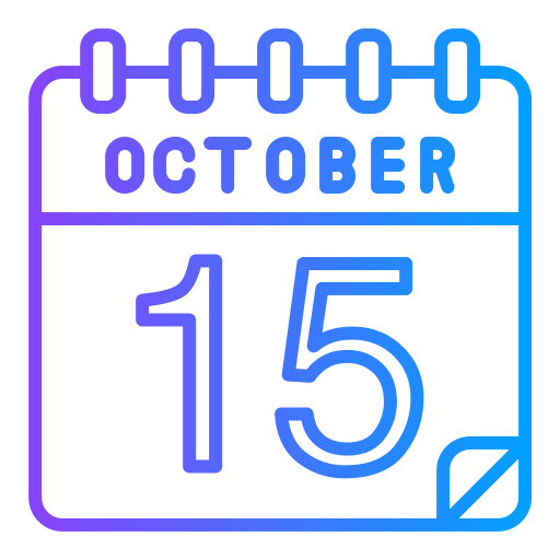 15 октября Generic gradient outline иконка