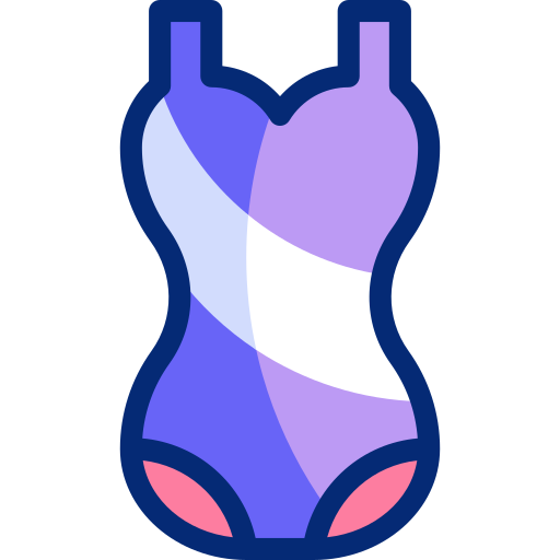 Swimsuit Basic Accent Lineal Color icon