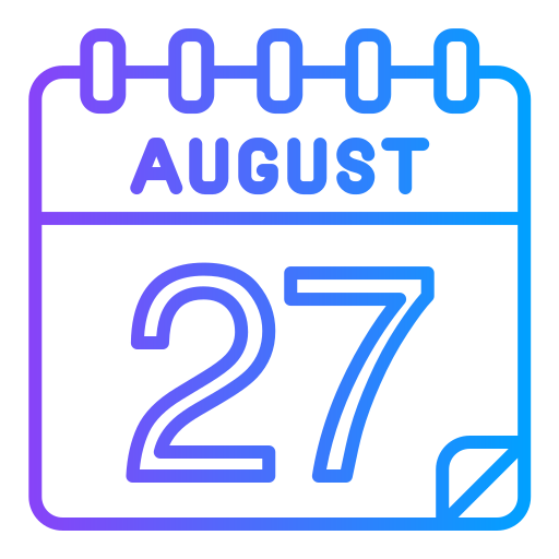 August Generic gradient outline icon