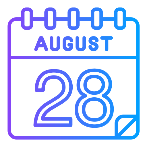 agosto Generic gradient outline icono