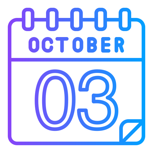 10月 Generic gradient outline icon