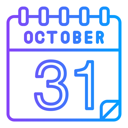 10월 31일 Generic gradient outline icon