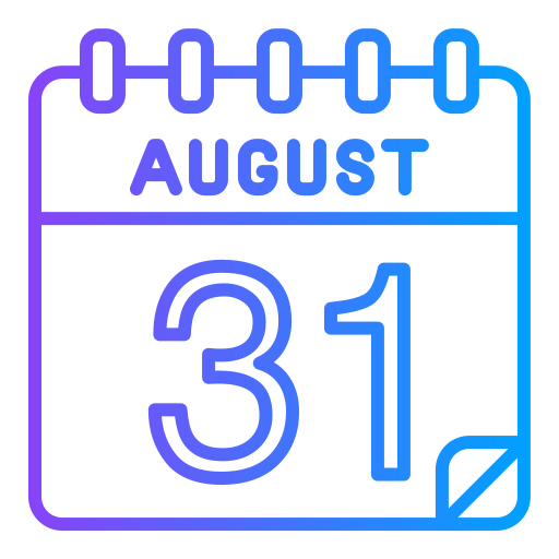 August Generic gradient outline icon